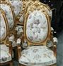 صندلی راحتی ، مبل استیل9نفره ومیزعسلی درحدنوووو رنگ طلایی