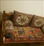 فروش تخت سنتی نونو یکهفته استفاده شده با فرش و پشتی