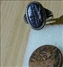 انگشتر نقره با قدمتی (1600)ساله وسکه مسی کهنه