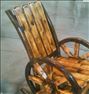 صندلی راحتی  ، مبلمان سنتی دکوری چوبی جنگلی