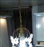 لوستر مدل گل کریستالی ، تک لامپ