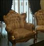 صندلی راحتی  ، مبل استیل سلطنتی ورق طلا