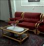 فروش مبل ۷نفره زرشکی با میزش